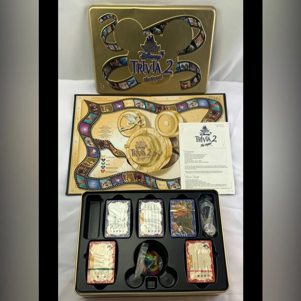 Sealed The Wonderful World of Disney Trivia 2: The Sequel Game by Mattel